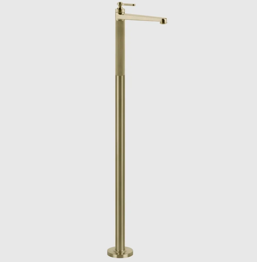 Смеситель для раковины, Gessi, VENTI20, напольный, цвет-Brushed Brass PVD