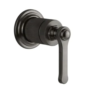 Смеситель для душа, Gessi, VENTI20, на 1 потребитель, цвет-Black Metal Brushed PVD