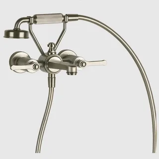 Смеситель для ванны и душа, Gessi, VENTI20, цвет-Finox Brushed Nickel (старый арт.65113/149)