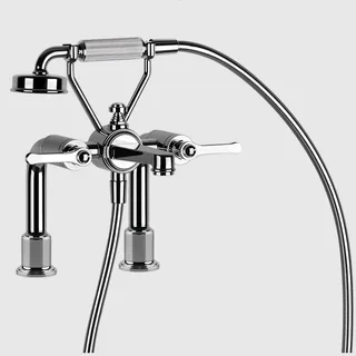 Смеситель для ванны и душа, Gessi, VENTI20, цвет-хром