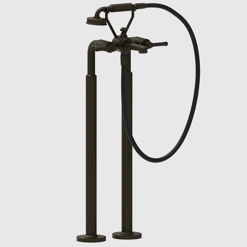 Смеситель для ванны и душа, Gessi, VENTI20, напольный, цвет-Aged Bronze