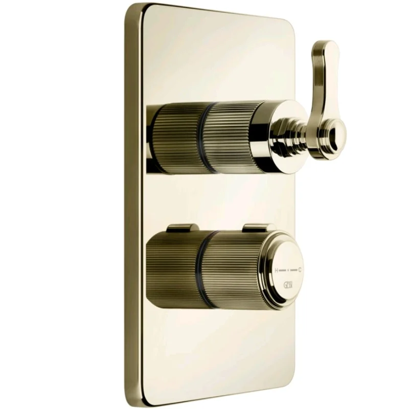 Смеситель для душа, Gessi, VENTI20, на 1 потребитель, цвет-Brass PVD
