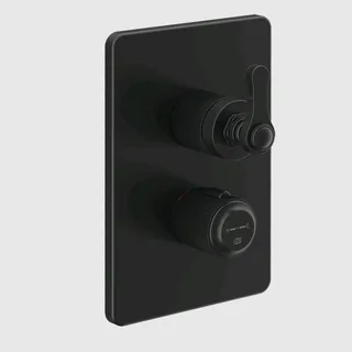 Смеситель для душа, Gessi, VENTI20, на 2 потребителя, цвет-черный матовый