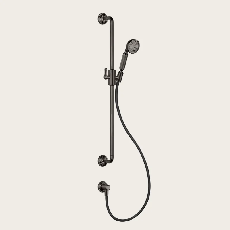 Душевой гарнитур, Gessi, VENTI20, 78, цвет-Black Metal Brushed PVD