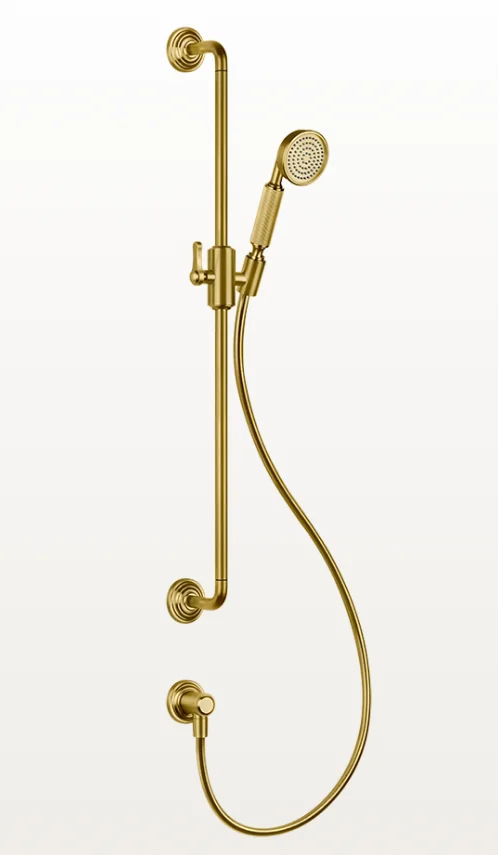 Душевой гарнитур, Gessi, VENTI20, 78, цвет-Brushed Gold PVD