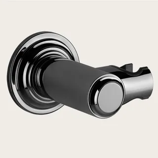 Держатель ручного душа, Gessi, VENTI20, шгв 78,5*80*65, цвет-Black Metal PVD