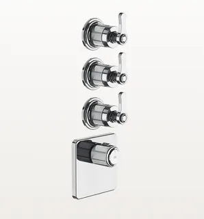 Смеситель для душа, Gessi, VENTI20, на 3 потребителя, цвет-хром