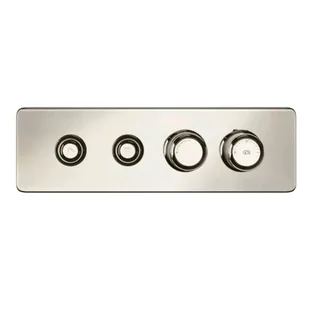 Смеситель для душа, Gessi, Hi-Fi Eclectic, на 2 потребителя, цвет-Nickel PVD