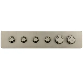 Смеситель для душа, Gessi, Hi-Fi Eclectic, на 4 потребителя, цвет-Finox Brushed Nickel