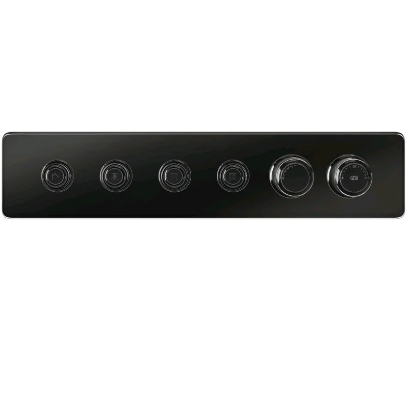 Смеситель для душа, Gessi, Hi-Fi Eclectic, на 4 потребителя, цвет-Black Metal PVD