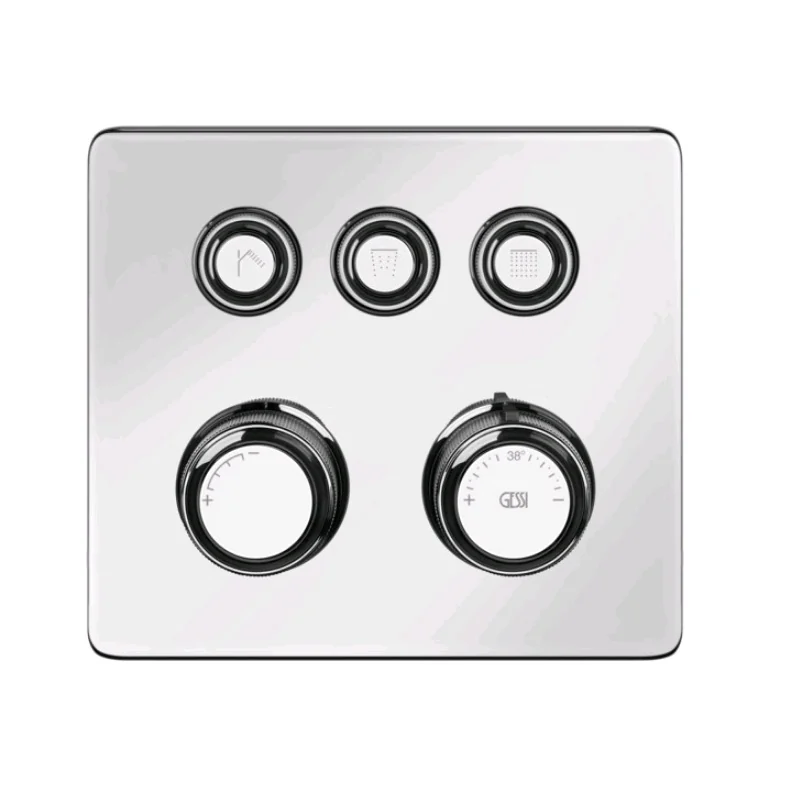 Смеситель для душа, Gessi, Hi-Fi Eclectic, на 3 потребителя, цвет-хром
