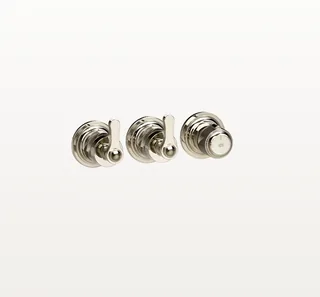 Смеситель для душа, Gessi, VENTI20, на 2 потребителя, настенный встраиваемый, цвет-Nickel PVD