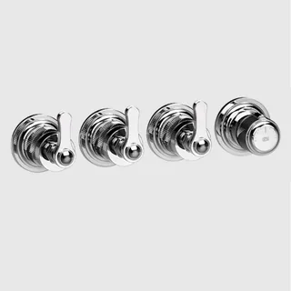 Смеситель для душа, Gessi, VENTI20, на 3 потребителя, цвет-хром
