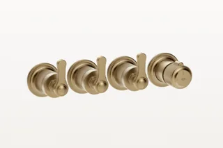 Смеситель для душа, Gessi, VENTI20, на 3 потребителя, цвет-Warm Bronze Brushed PVD