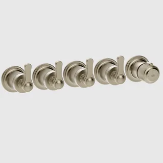 Смеситель для душа, Gessi, VENTI20, на 4 потребителя, цвет-Finox Brushed Nickel — иконка