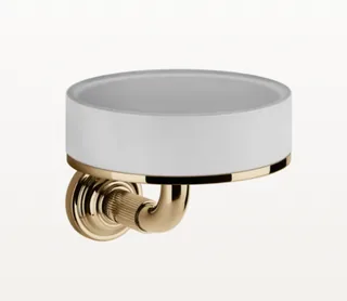 Мыльница, Gessi, VENTI20, шгв 115*134*90, цвет мыльницы/держателя-белый/Warm Bronze PVD