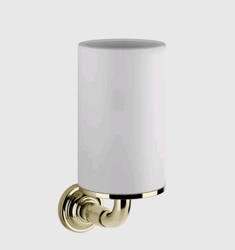 Стакан, Gessi, VENTI20, шгв 75*115*182, цвет-белый/Nickel PVD