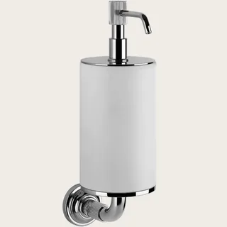 Дозатор для жидкого мыла, Gessi, VENTI20, шгв 75*136*254, цвет дозатора-хром/белый — иконка