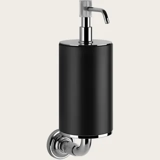 Дозатор для жидкого мыла, Gessi, VENTI20, шгв 75*136*254, цвет дозатора-хром/чёрный