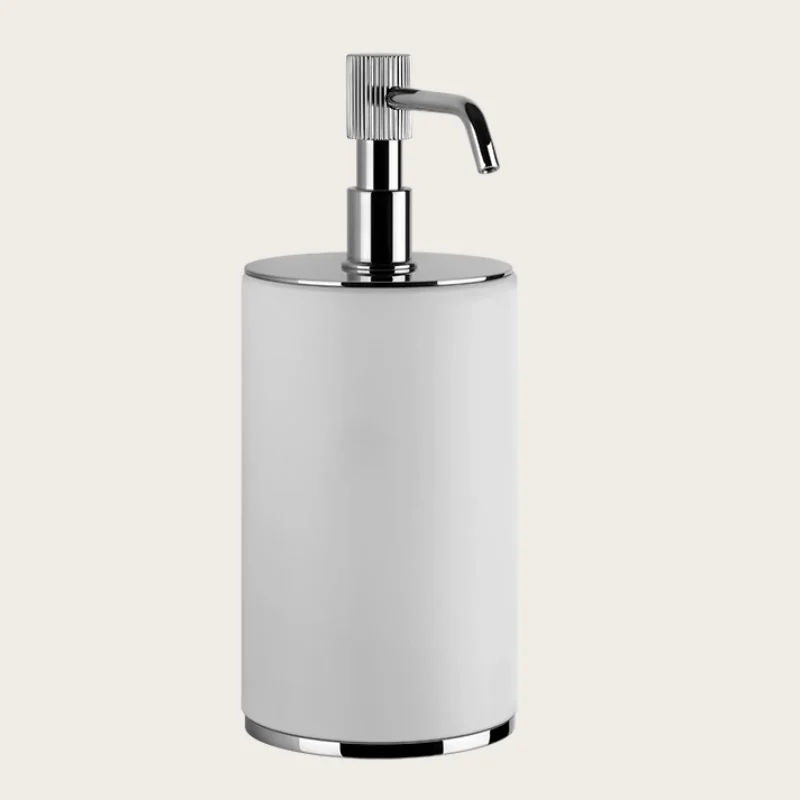 Дозатор для жидкого мыла, Gessi, VENTI20, шгв 75*97*199, цвет дозатора-хром/белый