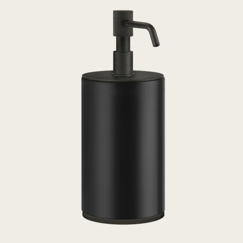 Дозатор для жидкого мыла, Gessi, VENTI20, шгв 75*97*199, цвет дозатора-Aged Bronze/чёрный