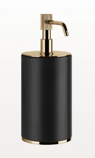 Дозатор для жидкого мыла, Gessi, VENTI20, шгв 75*97*199, цвет дозатора/колбы-Warm Bronze PVD/черный