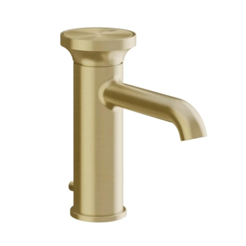 Смеситель для раковины, Gessi, Origini, цвет-латунь Brushed Brass PVD