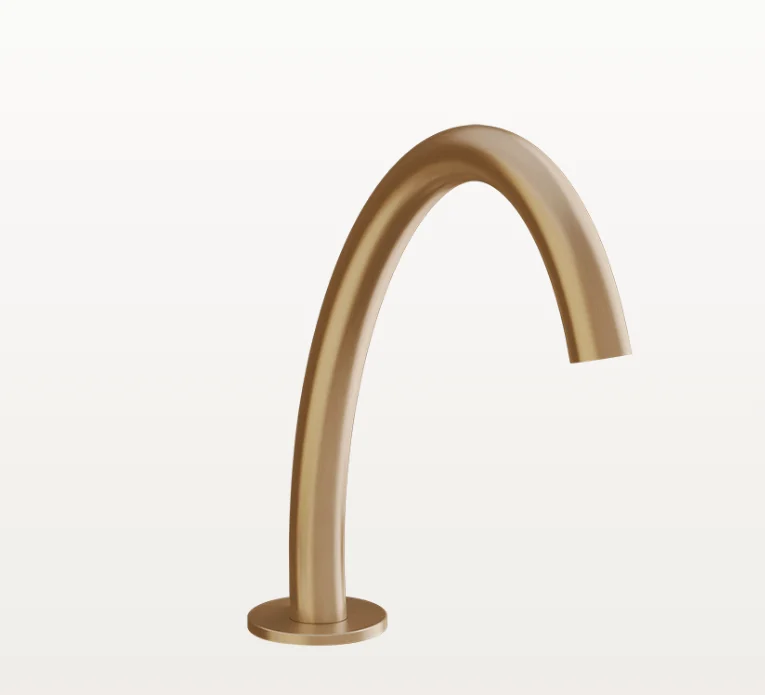 Излив, Gessi, Origini, цвет-Warm Bronze Brushed PVD