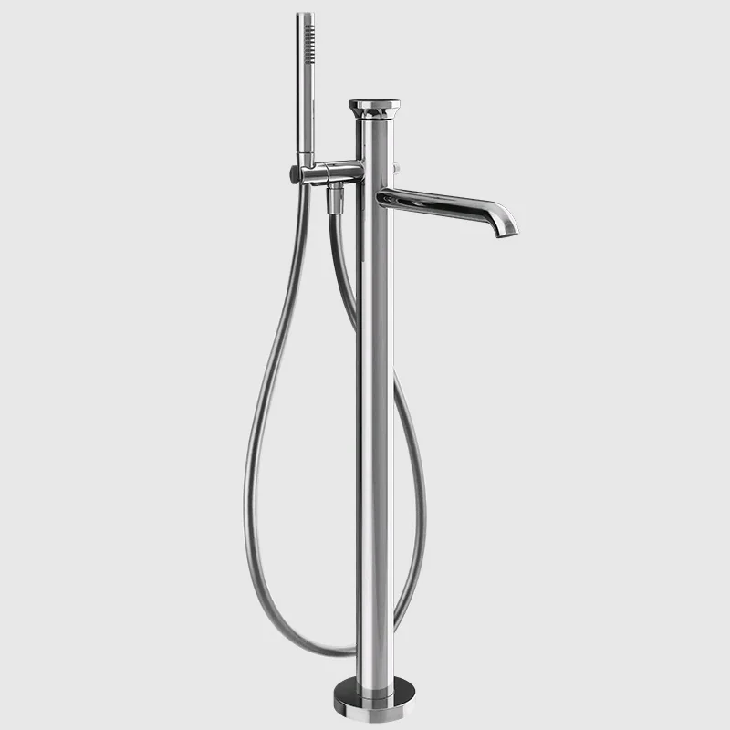 Смеситель для ванны и душа, Gessi, Origini, напольный, цвет-хром