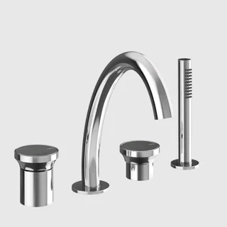 Смеситель для ванны и душа, Gessi, Origini, цвет-хром — иконка