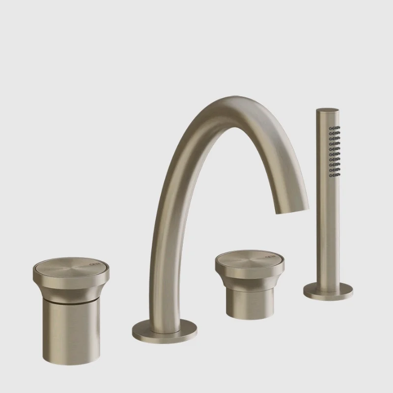 Смеситель для ванны и душа, Gessi, Origini, цвет-Finox Brushed Nickel