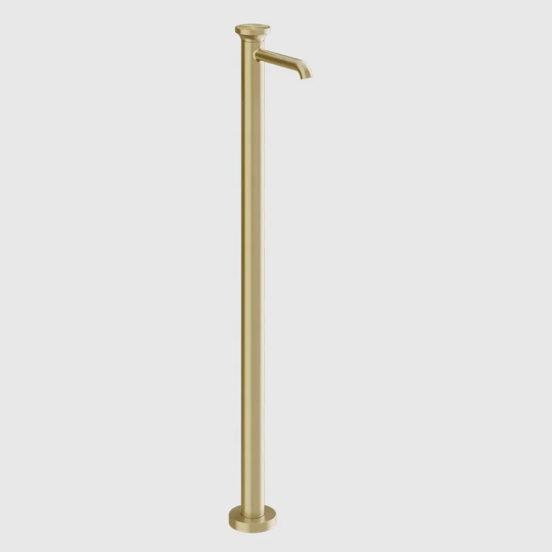 Смеситель для ванны, Gessi, Origini, напольный, цвет-Brushed Brass PVD