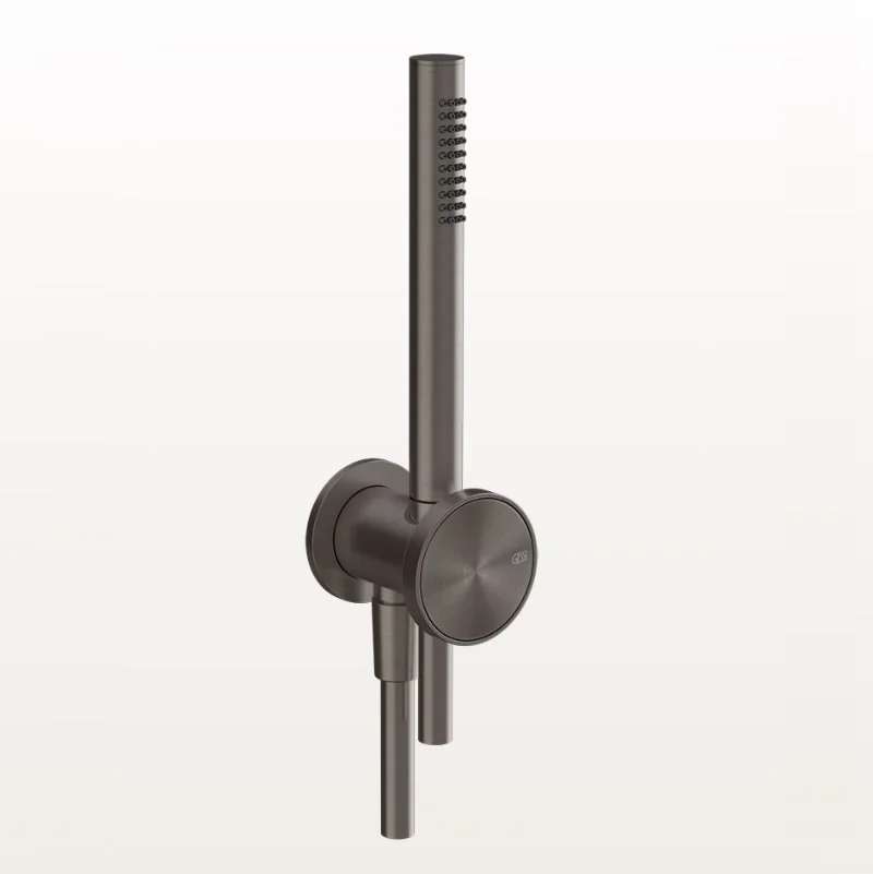 Душевой набор, Gessi, Origini, цвет-Black Metal Brushed PVD