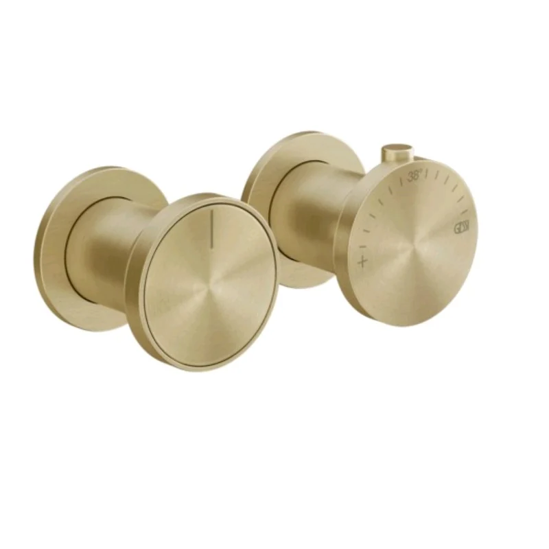 Смеситель для душа, Gessi, Origini, на 1 потребитель, цвет-Brushed Brass PVD