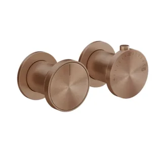 Смеситель для душа, Gessi, Origini, на 3 потребителя, цвет-Copper Brushed PVD — иконка