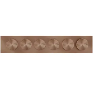Смеситель для душа, Gessi, Origini, на 4 потребителя, цвет-Copper Brushed PVD