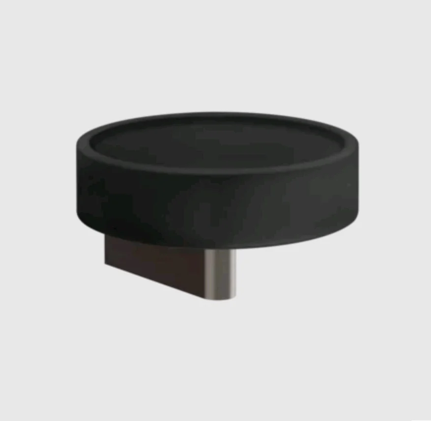 Мыльница, Gessi, Origini, шгв 115*125*67,5, цвет-чёрный/Black Metal Brushed PVD