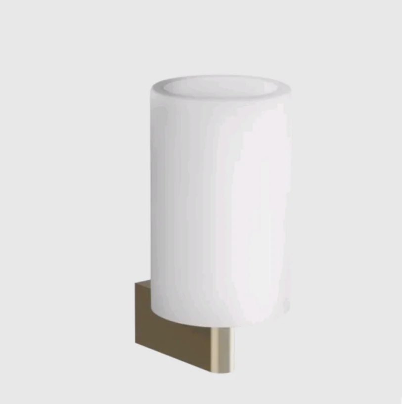 Стакан, Gessi, Origini, шгв 75*105*160, цвет-белый/Finox Brushed Nickel