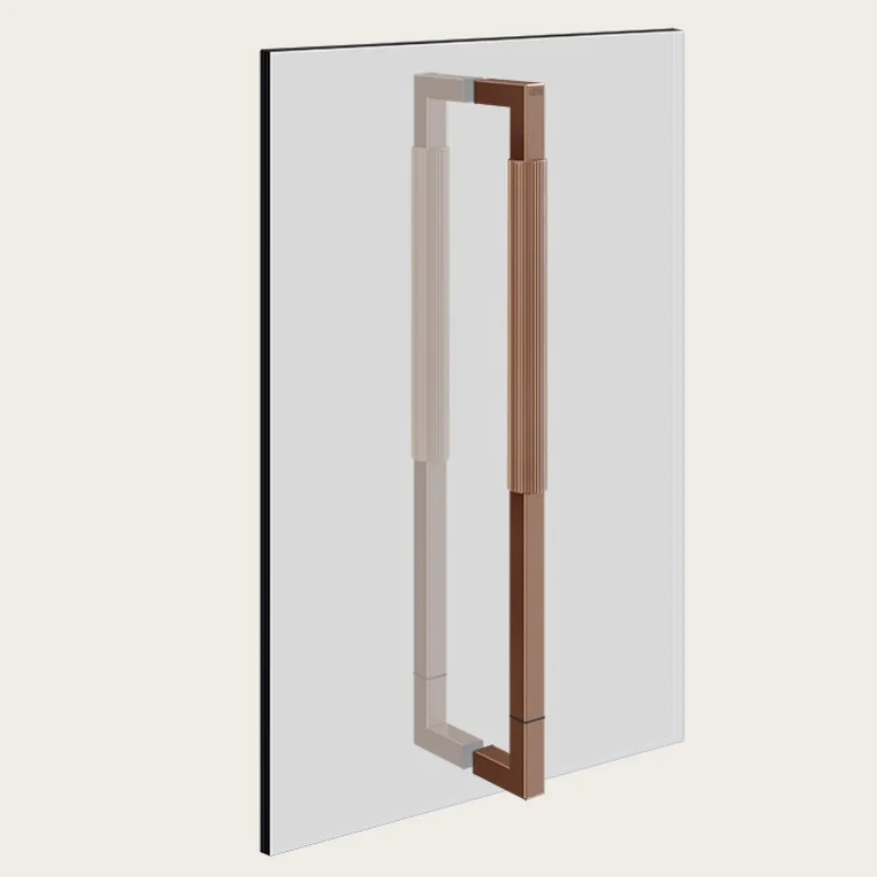 Ручка двойная, Gessi, Shower G Rigato, 450мм, цвет-Copper Brushed PVD
