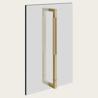 Ручка двойная, Gessi, Shower G Diamantato, 450мм, цвет-Brushed Brass PVD (старый арт. 67635/727) — иконка
