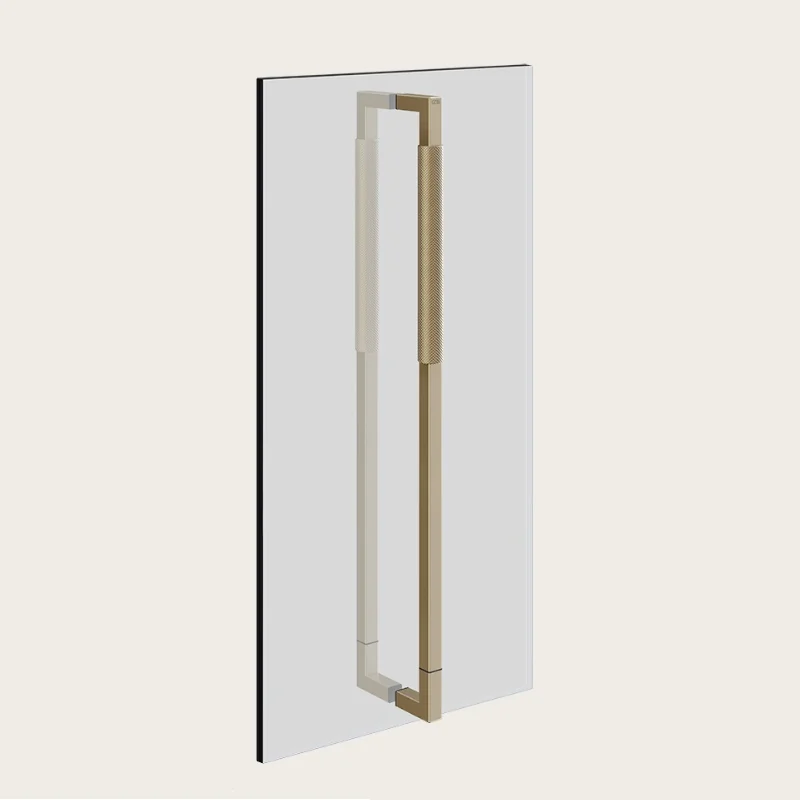 Ручка двойная, Gessi, Shower G Diamantato, 600мм, цвет-Finox Brushed Nickel