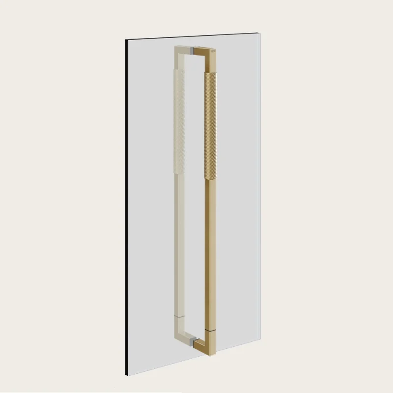 Ручка двойная, Gessi, Shower G Diamantato, 600мм, цвет-Brushed Brass PVD