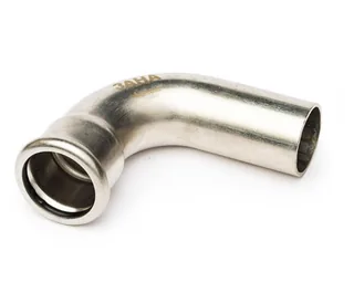 Отвод, Sanha, NiroPress 316L, 90° 54 ВПр-НПр, 9001A.3