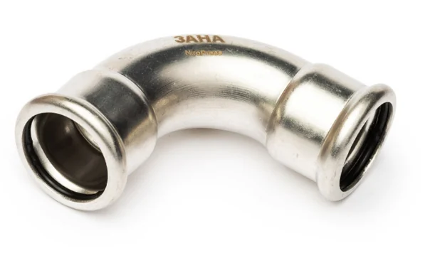 Отвод, Sanha, NiroPress 316L, 90° ВПр-ВПр, ø76,1, 9002A.3