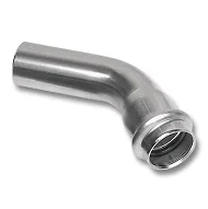 Отвод, Sanha, NiroPress 316L, 45°, 88,9 ВПр-НПр, 9040.3