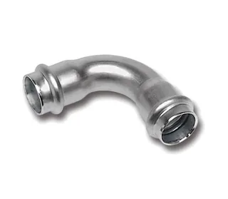 Отвод, Sanha, NiroPress AISI304L, 90°, ВПр-ВПр 15, нержавеющая сталь, 91002A.3