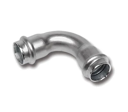 Отвод, Sanha, NiroPress AISI304L, 90°, ВПр-ВПр 28, нержавеющая сталь, 91002A.3