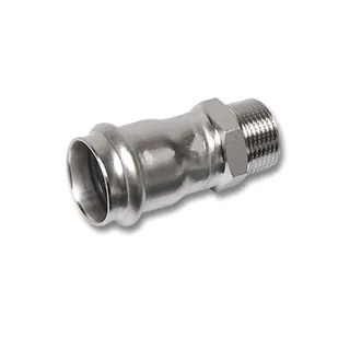 Ниппель, Sanha, NiroPress AISI304L, переходной ВПр-НР, 22x3/4, 91243G.3 — иконка