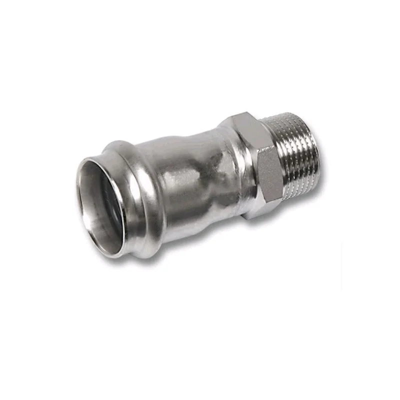 Ниппель, Sanha, NiroPress AISI304L, переходной ВПр-НР, 28x1, 91243G.3