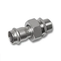 Резьб. соед. 15x1/2" НР плоск. упл., 9333GMVA